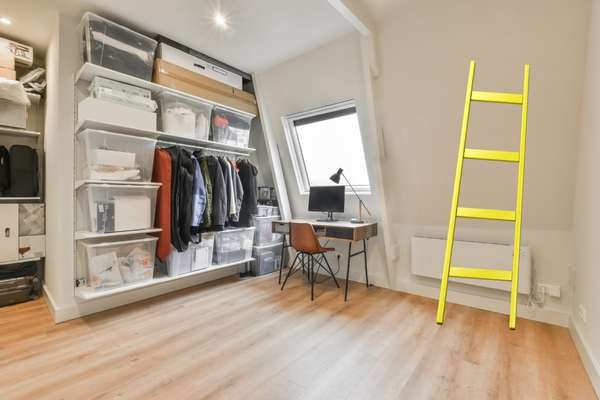 A Library Ladder  in small dressing room