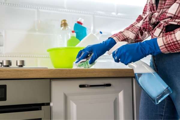 De-cluttering and Sanitizing Your Cabinets