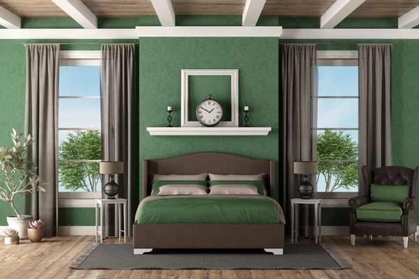 Green Teen Bedroom