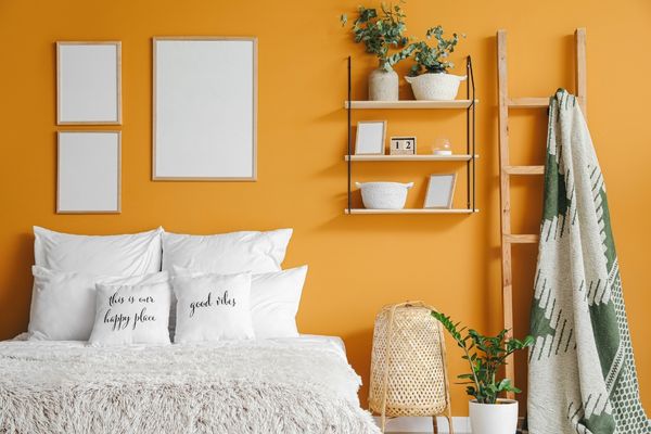 Orange Teen Bedroom