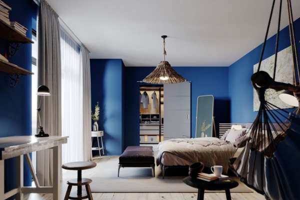 Set A Cool Tone With Blue Furnishings