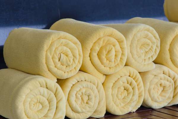 Try Rolling Your Kitchen Towels