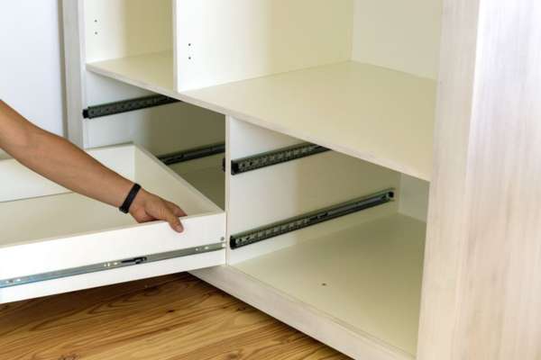 Install Cabinet Shelves & Drawers