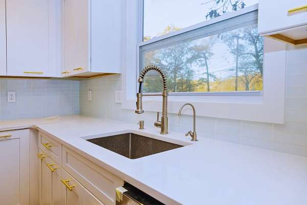 Installing Sink And Faucet Kitchen Countertops