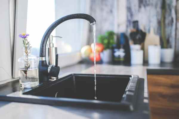 Black Faucet and Sink