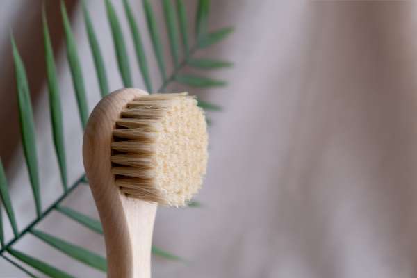 Scrubbing With A Soft-Bristled Brush