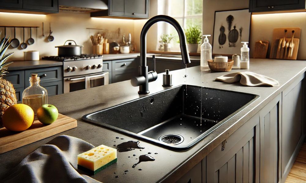 How To Clean Black Composite Sink