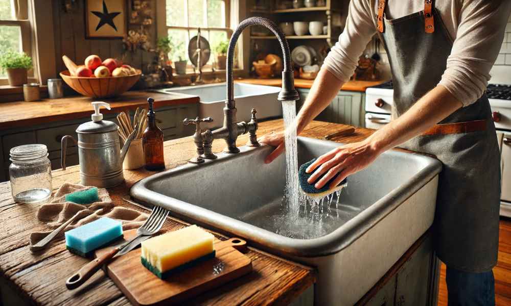 How To Clean Farm Sink