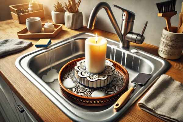 Preventing Future Candle Wax Spills in the Sink