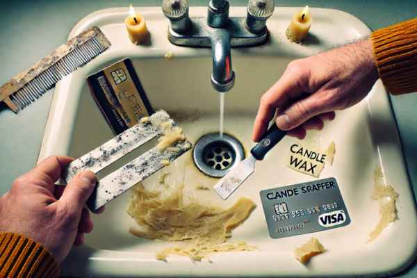 Scraping Away the Wax Safely Without Damaging Your Sink