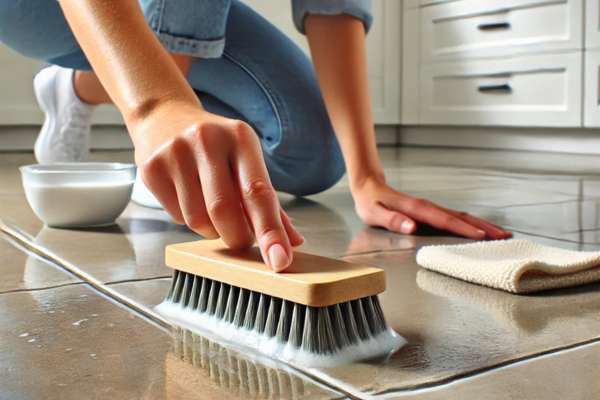 Deep Cleaning Tile Grout for a Sparkling Kitchen Floor