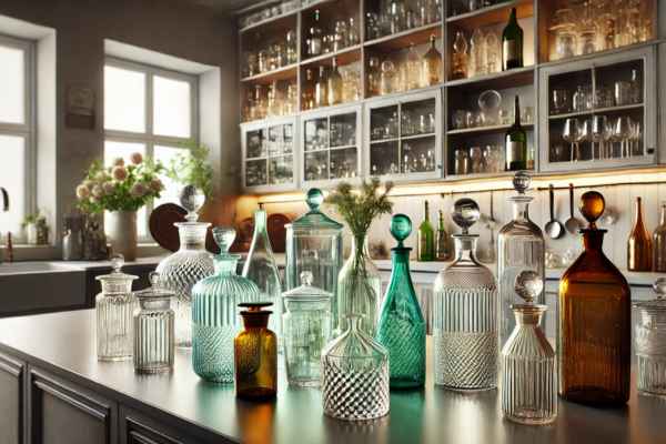 Glassware and Bottles: Simple Yet Stunning What Decor To Put Above Kitchen Cabinets