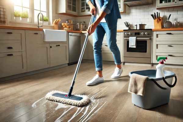 Mopping Like a Pro: Techniques for a Streak-Free Finish Deep Clean Kitchen Floor