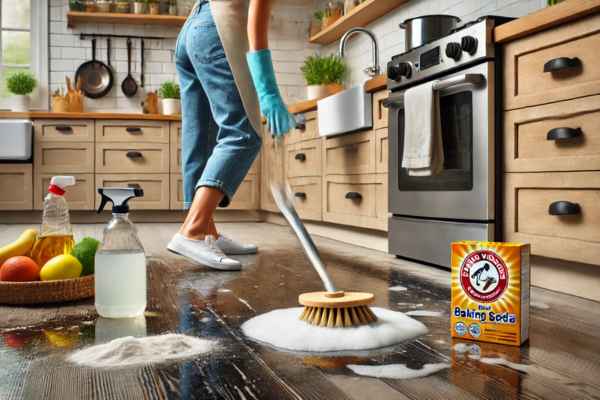 Tackling Stubborn Grease and Sticky Residue Deep Clean Kitchen Floor